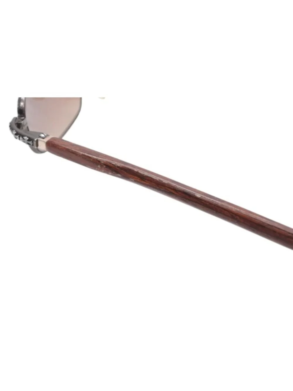 Chrome Hearts Vervedere-d Sunglasses Eyewear CH Cross Dagger Ebony Wood